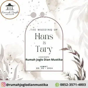 Pernikahan Hans dan Tary di Rumah Joglo Dian Mustika