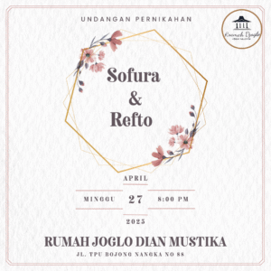 Sofura & Refto Menyatukan Cinta di Rumah Joglo Dian Mustika
