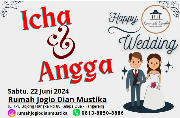 Pernikahan icha dan angga dirumah joglo dianmustika
