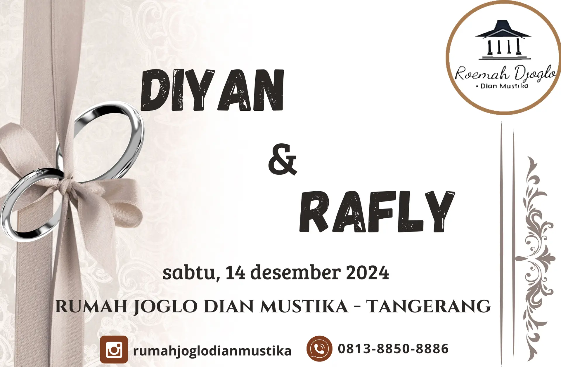 Resepsi pernikahan Diyan & Rafly